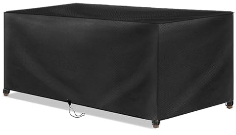 AOFOAE Housse Exterieure Mobilier Jardin 140x70x95cm/LxlxH Housse De Protection Salon De Jardin,Résistante Aux UV pour Table Chaise Set Anti-UV Résistante Aux Intempéries Et Aux Déchirures Bache