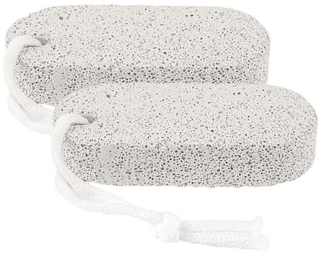 Stone Ponce Pied - Pedrure Natural De Piedra Ponce | Polissant Y Ablandamiento Natural | Piedra De Cuidado De Los Pies | 2 Piezas De Ablandamiento Natural Para Palmeras Y Codos Adultos
