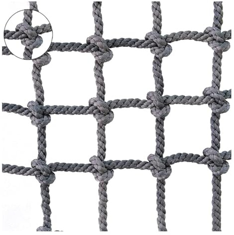 Kletternetz Für Kinder Outdoor, Warennetz Aus Polyamid, Strapazierfähiges Treppensicherheitsnetz, Für Universelles Mehrzweck-Schutznetz(10mm*10cm,2X2m/6.6X6.6ft)