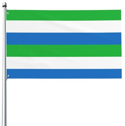 Bandera de Sierra Leona para exteriores, para patio, césped, decoración de fiesta, muestra con orgullo tu estilo