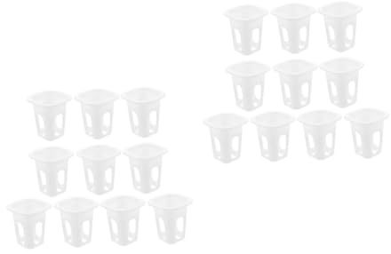 Kisangel 2 Set Vasi Idroponici Quadrati Resistente Per Coltivazione Cesti Da Giardinaggio Per Ortaggi E Piante Da Aerazione Ottimale Drenaggio 50 Pezzi*2