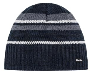 Eisbär Mütze Herren Luan Schwarz - Merino Beanie für Männer - warme Strickmütze weich bequem atmungsaktiv - die Haube aus Österreich
