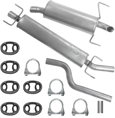 POLMOstrow Auspuff für Opel Astra 3 III H 2004-2009 | Mitteltopf und Endtopf, Motoren: 1.9 CDTI, -