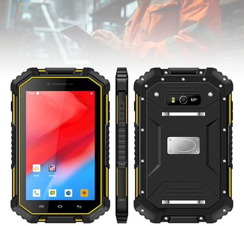 DIHUAN Tableta Industrial Android de 7 Pulgadas, Almacenamiento 4G + 64G, Resistente al Agua/a Prueba de Polvo/caídas Ip67, Tarjeta SIM insertable, Compatible con Red 4G, Bluetooth, GPS, WiFi