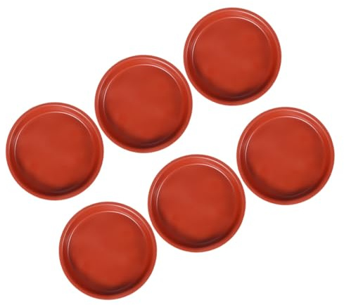 Hohopeti Platos para Macetas Grandes Redondos 6 Unidades Bandejas de Plástico Resistentes para Plantas Drenaje Uso Interior y Exterior Platillos Prácticos para Jardinería y Bonsáis
