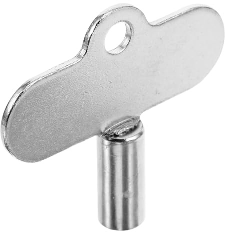 ASAKKURA Llave para Purgar Radiadores de Aleación de Zinc Compacta y Duradera Diseño Triangular para Válvulas de Agua y Gas en Herramientas de Fontanería Profesional