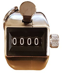 Vanguard luxury Metal Hand Tally Counter - Silver