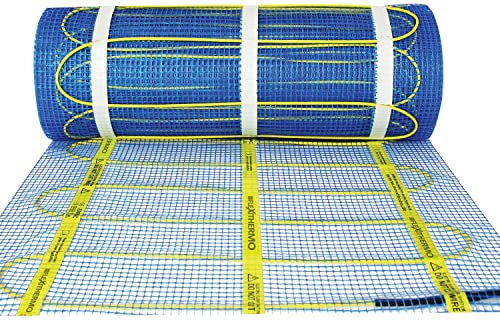 Flexithermo™ Standart elektrische Fußbodenheizung Einzelheizmatte I Heizleistung: 150 W/m² (5,0m x 0,5m; 2,5m²) I Fußbodenheizung elektrisch für Böden aller Art I Ohne Digital-Thermostat