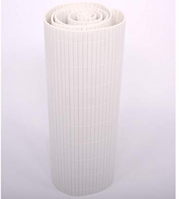 bambus-discount.com Balkon Sichtschutzmatte aus PVC 140 x 300cm in weiß - Sichtschutz Kunststoffmatte 1,4m x 3m
