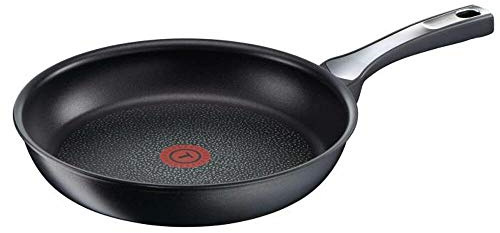 Tefal C6200202 Pan with Titanium Insert, 4.5 mm Induction Base, Thermospot Temperature Indicator, Black, Black, 32 cm
