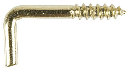 Cogex 85250 Gond de tornillo, latón, dorado, 2,5 x 20 mm, Set de 8 piezas