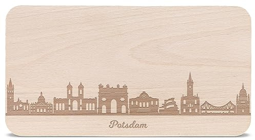 Potsdam Planche à petit-déjeuner avec gravureSkyline & Planche à pain & cadeau pour les fans de la ville adorable & fans