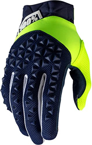 100% Airmatic Handschuhe, Erwachsene (Neon Blau/Gelb, Klein)