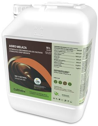 CULTIVERS Organic Molasses for Plants 14.3 kg (10 L). Stimulate the Growth of Your Crops. It promotes soil properties and increases the amount of nutrients. Universal Use