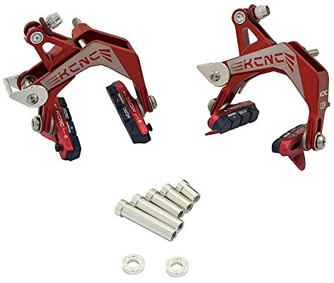 KCNC CB9 Road Brake Set Bremssattel vorne und hinten entworfen für Rennrad breite Felge rot SK2100-T