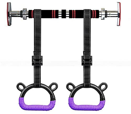 Samnuerly Pull-Up Bars Portable Horizontal Bar, Door Corridor Wall Hanging Pull-up Ring Suspension Bar, Home Fitness Equipment, 75-180cm, Safe Load 250kg (75)