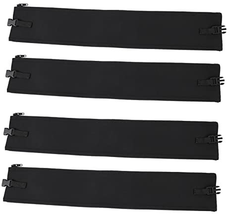 DOITOOL 4pcs Neoprene Cable Sleeves Zipper Type Wire Protective Covers Cable Management Sleeve Cord Organizer for Home Office Use