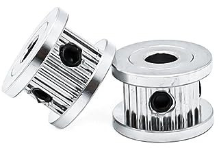 CHENSPOW 2 Stück 24 Zähne HTD Synchronriemenscheiben, Bohrung 4–12 mm Riemenscheibe for Riemenbreite 10/15 mm Zahnriemenscheibe Riemenscheibe(Größe:12mm,Farbe:Width15mm)