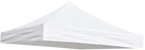 YGLEEULI Pavillon Ersatzdach Obere Abdeckung for Pavillon im Freien, Garten-Festzelt, Ersatz-Sonnenschutz for den Außenbereich, 2,9 x 2,9 Meter, Camping-Zubehör(White)