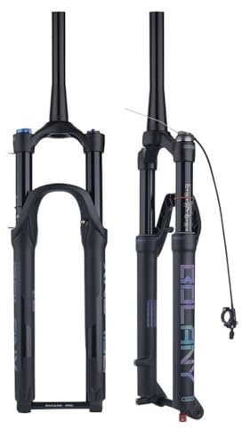 LUOKEKE Forcella MTB 27.5/29 Forcella Boost Perno Passante 100/110mm 32 RL Regolazione Affusolata a sgancio rapido 120/140mm Forcella Ammortizzata Forcella MTB Forcelle Rigide MTB(29 Boost TRBK)
