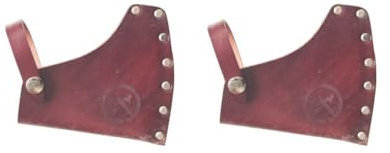 Timcryxient 2 set PU Leather Axe Hatchet Blade Cover Axe Head Sheath Case Belt Holster Type 1
