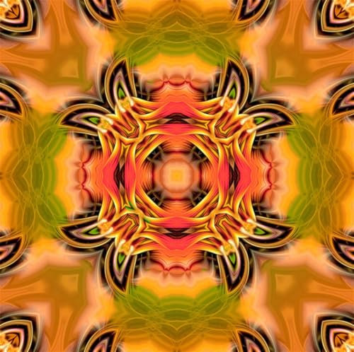 Lituor Mandala Diamond Painting Erwachsene,5D Abstrakt Diamant Painting Bilder Anfänger DIY Runder Vollbohrer Stickerei Kreuzstich Diamanten Malerei Geschenke Home Wand Dekor 50x50cm