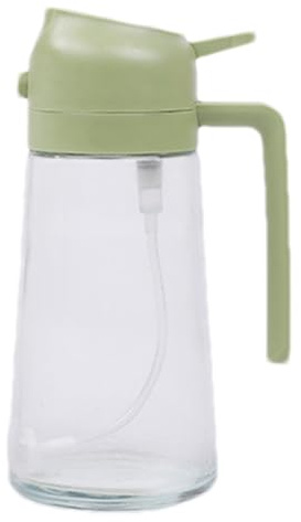 syayw Pulverizador de aceite pulverizador, dispensador de aceite de 470 ml, con boquilla de pulverización, botella Mister para ensaladas, sin goteo, botella de bomba para barbacoa de cocina