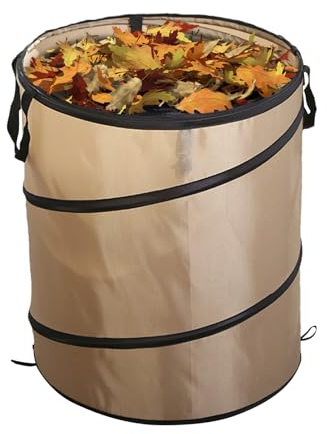 Cubo de basura para camping, contenedor de compost plegable para exteriores, cubo de basura para jardín, camping, senderismo, excursión con mochila, picnic familiar, autocaravana, festivales