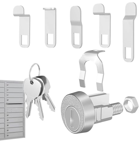 Replacement Post Box Lock - Zinc Secure Key System, Security Hardware For Patio Deck Porch | Weather-resistant Design With