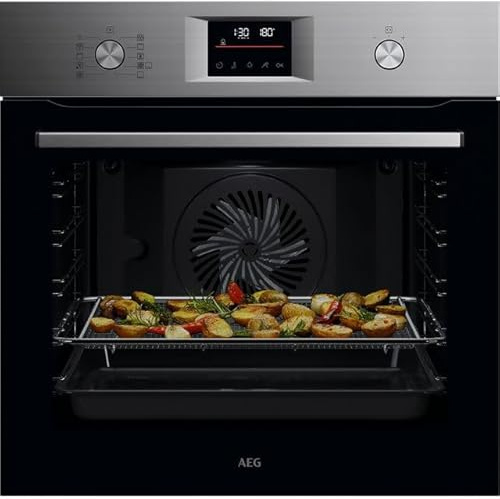 AEG 6000 SenseCook® OS6PB50AM Built In Electric Single Oven with Pyrolytic Cleaning - Stainless Steel - A+ Rated