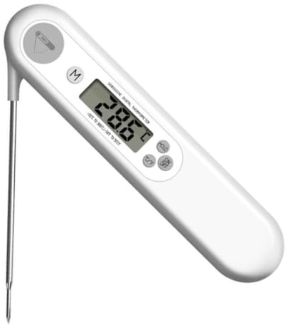 MAJORMENCH Meat Bbq Thermometer Probe for Cooking High Temperature Resistant Abs Grill Thermometer for Beef Chicken Pork Fish for Indoor and Outdoor Bbq Deep Frying Bread Cheese Wine Accurate