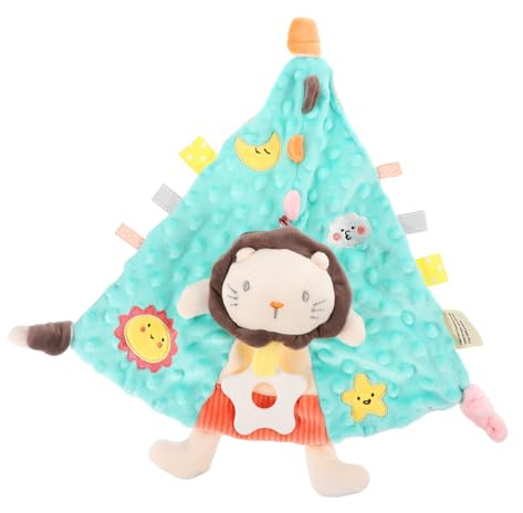 Beruhigungsspielzeug für Neugeborene, Grünes Spandex, Tierform | 1 Stück, mit Puppe als Zubehör, für Schlaf und Geschenk, Weiche Speicheltuch Variante