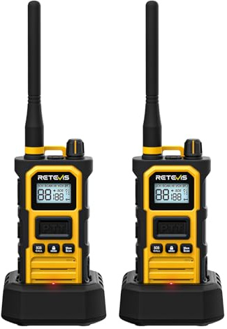 Retevis RB648Pro Walkie Talkies für Erwachsene, Wasserdichtes Funkgerät | Zwei Wege Geräuschunterdrückung Walkie Talkie mit Großer Reichweite, 2800 mAh, Intelligente Audiotechnologie (2 Stück, Gelb)