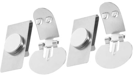 ANDRESLAD 2 Paare Magnetische Unsichtbare Krawattenklammer Edelstahl Krawattenhalter Anti falten Anti flattern Antischwing Funktion für Business Hochzeiten mit Schnellem Magnetischem