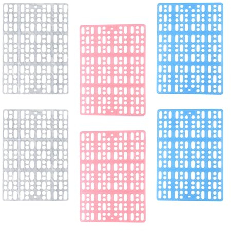 Lot de 6 tapis de cage résistants à la mastication pour rongeurs ventilés et faciles à entretenir. Décoration d'habitat pour petits animaux de compagnie