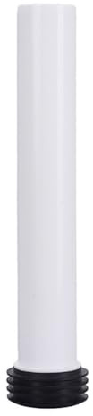 Tubo di scarico per WC a scomparsa in PP, 30 cm, manuale, tubo di scarico per bidet, bianco, in polipropilene, per sistemi a parete