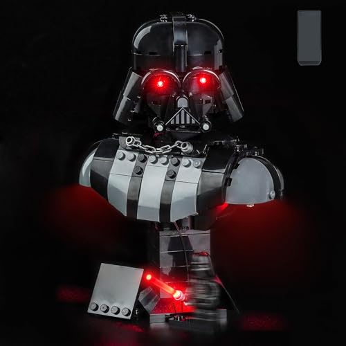 Kit di illuminazione a LED per Lego 75439 Darth Vader Bust – Alimentato USB Effetto Apparecchi fai da te senza saldatura Facile da installare (Modello non Incluso)(versione B)