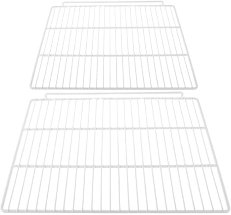 Toyvian 2 Stück Metalldrahtregal 50cm Kühlschrank Drahtgitter zur platzsparenden Lagerung im Gefrierschrank und Kühlschrank mit universeller Kompatibilität