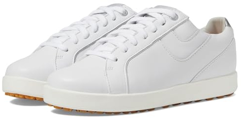 FootJoy Women's FJ Links Previous Season Style Golf Shoe, White/Bone, 9 Meduim