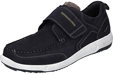 Josef Seibel Homme Chaussures Basses avec Velcro Enrico 24, Monsieur Chaussures Basses,Largeur G (Normale),Semelle intérieure Amovible,Bleu (Indigo-Kombi),49 EU / 14 UK