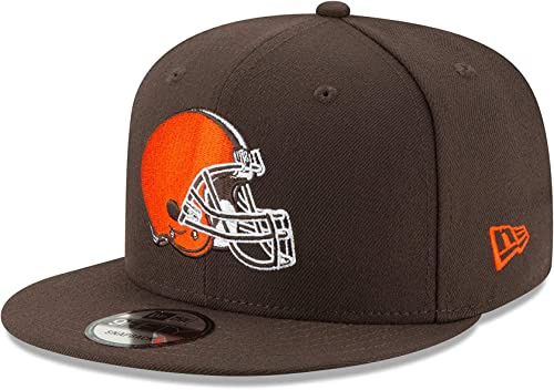 New Era NBA Men's 9Fifty Snapback Cap, Cleveland Browns Brown, One Size