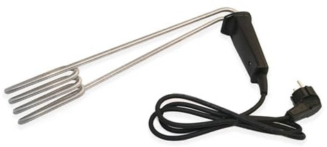 DOJA Barcelona | Calentador Hervidor de Agua| 1500W | Calentador de Agua Electrico | 40x10cm | Resistencia de Inmersion Calienta Cubos | Resistencia Calentar Agua | para Hervir Liquidos Portatil