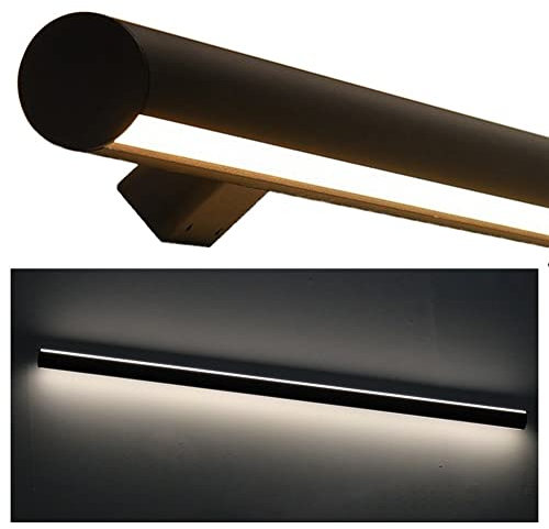 LED-Aluminium-Handlauf mit Stützstange, beleuchtetes Treppengeländer für Innen- und Außenbereich, 1,5 m, beleuchteter Handlauf für Stufen und Terrassen