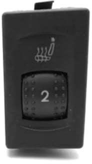 Gettimore Interrupteur de chauffage de siège 3B0963563C 3B0963564C pour Passat B5 1998-2005 | Bouton de commande de rechange en ABS noir avec design anti-usure