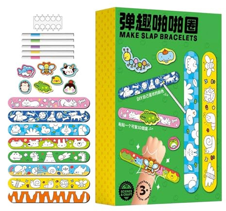 Slap per Bambini - Simpatici per calze a scatto, fai-da-te per feste, flessibili per l'artigianato scolastico, colorati e divertenti gioca
