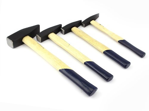 Schlosserhammer Satz 4-tlg,Hammer Set 300 + 500 + 1000 + 1500g, Holzstiel