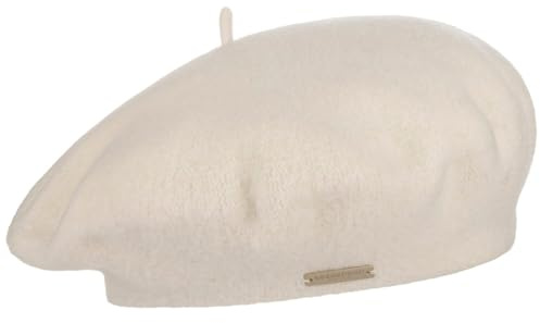 Seeberger Berretto Basco da Donna Invernale Cappello Lana Vergine Taglia Unica - Bianco Crema