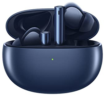 realme Buds Air 3 Auriculares Inalambricos,Cancelación activa de ruido, Controlador dinámico de refuerzo de graves de 10mm,Hasta 30 horas de reproducción,Resistencia al agua IPX5,Azul constelación