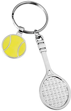 Ten Schläger Schlüsselanhänger und Tennis-Token cod.EL7796 cm 11x3,5x0,5h by Varotto & Co.