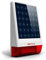 Wolf-Guard JD-W06 Funk-Solar-Sirenen-Alarmanlage, 433 MHz Outdoor-Blitz-LED-Solarblitz, Hausalarm 110 dB Live-Sirene